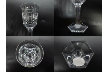 チェコ　Moser　モーゼル　テーブルセット　煌びやかな輝きを放つミ二チュアグラス12客セット(ワイングラス、12種、金彩、コレクション、Table set、MINIATURE、グラス、硝子、ケース付き)(R-079819)