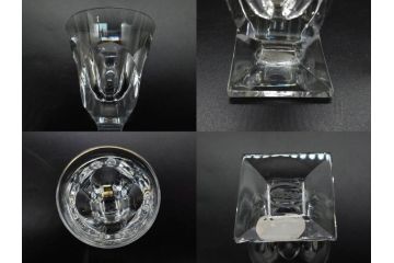 チェコ　Moser　モーゼル　テーブルセット　煌びやかな輝きを放つミ二チュアグラス12客セット(ワイングラス、12種、金彩、コレクション、Table set、MINIATURE、グラス、硝子、ケース付き)(R-079819)