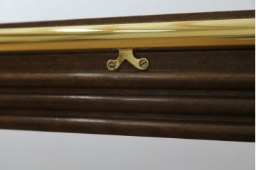 中古　美品!!　バロッサバレンティ(VARO,S.A. VALENTI)　高級感漂うガラスのダイニングテーブル(食卓、4人掛け、6人掛け、店舗什器)(定価約68万円)(R-079821)