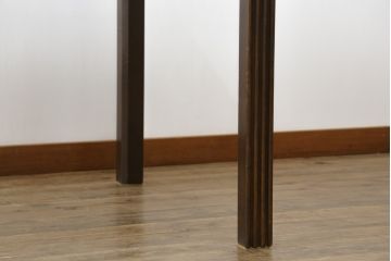 中古　美品!!　バロッサバレンティ(VARO,S.A. VALENTI)　高級感漂うガラスのダイニングテーブル(食卓、4人掛け、6人掛け、店舗什器)(定価約68万円)(R-079821)