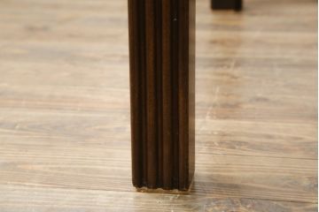 中古　美品!!　バロッサバレンティ(VARO,S.A. VALENTI)　高級感漂うガラスのダイニングテーブル(食卓、4人掛け、6人掛け、店舗什器)(定価約68万円)(R-079821)