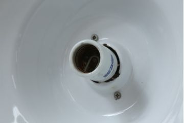 和製アンティーク　レトロで可愛らしいホーロー製の大振りな照明2個セット(天井照明、ペンダントライト、シェードライト)(R-079826)
