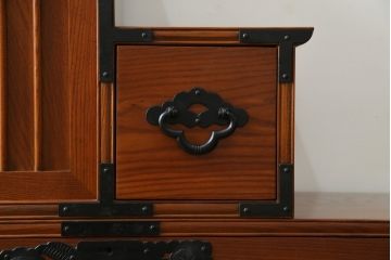 中古　美品　両面使い　魅せる収納としても大活躍の階段箪笥(階段タンス、収納たんす、和箪笥、引き出し)(R-079828)