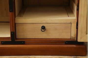 中古　美品　両面使い　魅せる収納としても大活躍の階段箪笥(階段タンス、収納たんす、和箪笥、引き出し)(R-079828)