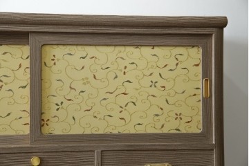 中古　美品　最高級　通産大臣指定伝統工芸品　伝統工芸士　鹿島金正作　高千穂　品のある佇まいで和の雰囲気を引き立てる名古屋総桐たんす(胴丸)　定価約250万円相当　(R-079829)