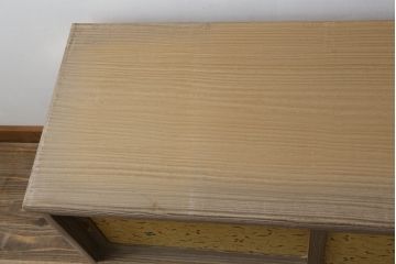 中古　美品　最高級　通産大臣指定伝統工芸品　伝統工芸士　鹿島金正作　高千穂　品のある佇まいで和の雰囲気を引き立てる名古屋総桐たんす・上段(胴丸、総桐たんす、引き出し、和たんす、ローボード、テレビ台、収納棚、戸棚)(R-079830)