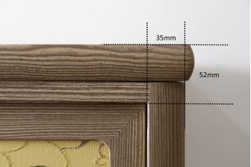 中古　美品　最高級　通産大臣指定伝統工芸品　伝統工芸士　鹿島金正作　高千穂　品のある佇まいで和の雰囲気を引き立てる名古屋総桐たんす・上段(胴丸、総桐たんす、引き出し、和たんす、ローボード、テレビ台、収納棚、戸棚)(R-079830)