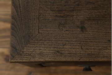 和製アンティーク　上手物!!　指物高級品!　和モダンな空間づくりにおすすな引き出し付きの上品な文机(座机、ローテーブル、センターテーブル)(R-079836)