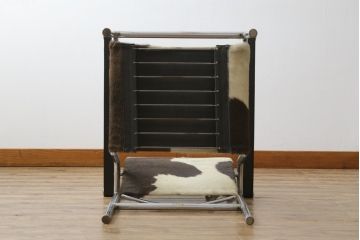 アンティーク家具　超希少!!　当時のオリジナル品　ダメージ有り　ル・コルビュジエ(Le Corbusier)　ピエール・ジャンヌレ(Pierre Jeanneret) シャルロット・ペリアン(Charlotte Perriand)　LC1　ワンランク上の空間づくりにおすすめなスリングチェア(バスキュランチェア、アームチェア、椅子、イス、Cassina、カッシーナ)(R-079837)