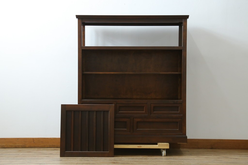 中古　美品　松本民芸家具　530型　和の雰囲気が魅力的な茶タンス　定価約43万円　(R-079839)