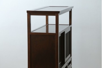 中古　美品　松本民芸家具　530型　和の雰囲気が魅力的な茶タンス　定価約43万円　(R-079839)