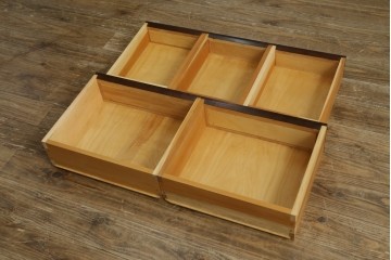 中古　美品　松本民芸家具　530型　和の雰囲気が魅力的な茶タンス　定価約43万円　(R-079839)