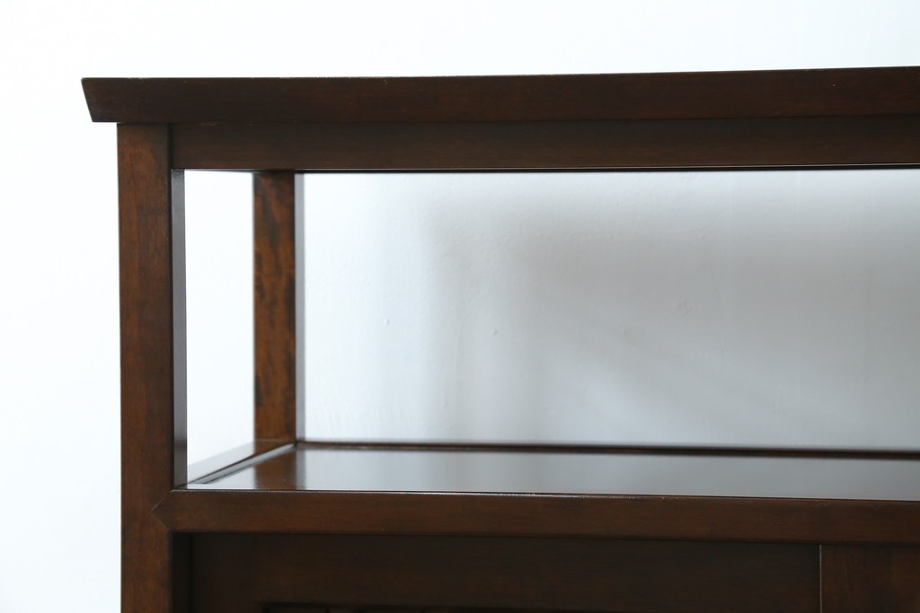 中古　美品　松本民芸家具　530型　和の雰囲気が魅力的な茶タンス　定価約43万円　(R-079839)