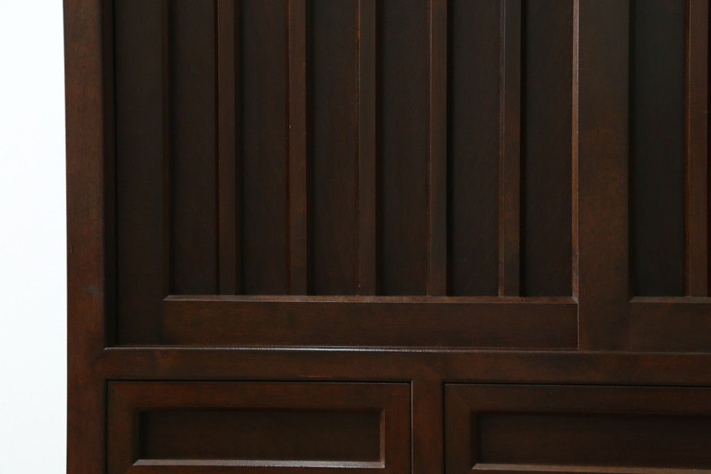 中古　美品　松本民芸家具　530型　和の雰囲気が魅力的な茶タンス　定価約43万円　(R-079839)