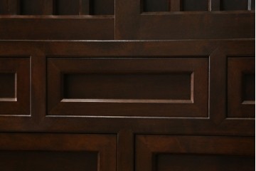 中古　美品　松本民芸家具　530型　和の雰囲気が魅力的な茶タンス　定価約43万円　(R-079839)