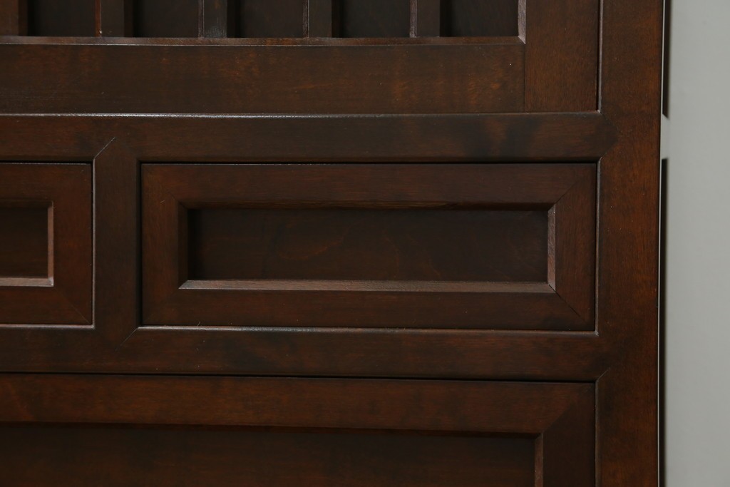 中古　美品　松本民芸家具　530型　和の雰囲気が魅力的な茶タンス　定価約43万円　(R-079839)