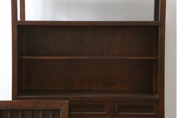 中古　美品　松本民芸家具　530型　和の雰囲気が魅力的な茶タンス(茶棚、飾り棚、戸棚、収納棚、サイドキャビネット)(定価約43万円)(R-079839)