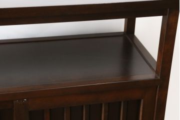 中古　美品　松本民芸家具　530型　和の雰囲気が魅力的な茶タンス(茶棚、飾り棚、戸棚、収納棚、サイドキャビネット)(定価約43万円)(R-079839)