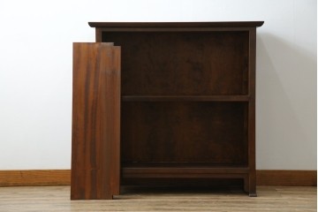 和製ビンテージ　松本民芸家具　A型舞良茶タンス　和モダンの空間づくりにも活躍する収納棚　(R-079840)