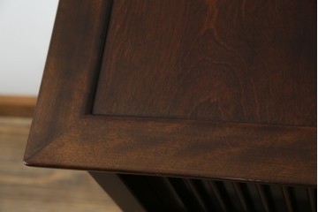 和製ビンテージ　松本民芸家具　A型舞良茶タンス　和モダンの空間づくりにも活躍する収納棚　(R-079840)