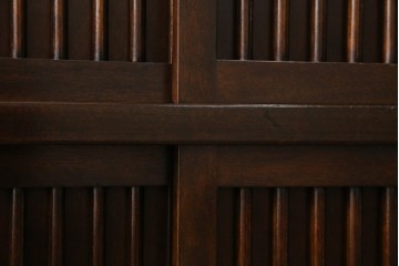 和製ビンテージ　松本民芸家具　A型舞良茶タンス　和モダンの空間づくりにも活躍する収納棚　(R-079840)