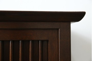 和製ビンテージ　松本民芸家具　A型舞良茶タンス　和モダンの空間づくりにも活躍する収納棚　(R-079840)