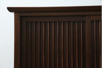 和製ビンテージ　松本民芸家具　A型舞良茶タンス　和モダンの空間づくりにも活躍する収納棚　(R-079840)