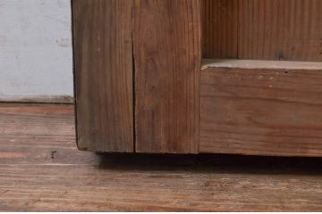 アンティーク建具　希少　どっしりとした重厚感が魅力の鉄板張り蔵戸1枚(鉄戸、引き戸、玄関戸、鉄扉)(R-079851)