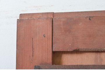 アンティーク建具　希少　味わい深い銅板張りの蔵戸1枚(鉄扉、玄関戸、引き戸、鉄扉)(R-079853)