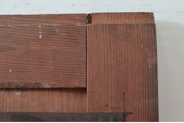 アンティーク建具　希少　味わい深い銅板張りの蔵戸1枚(鉄扉、玄関戸、引き戸、鉄扉)(R-079853)