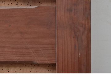アンティーク建具　希少　味わい深い銅板張りの蔵戸1枚(鉄扉、玄関戸、引き戸、鉄扉)(R-079853)