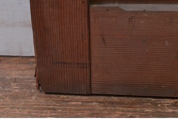 アンティーク建具　希少　味わい深い銅板張りの蔵戸1枚(鉄扉、玄関戸、引き戸、鉄扉)(R-079853)