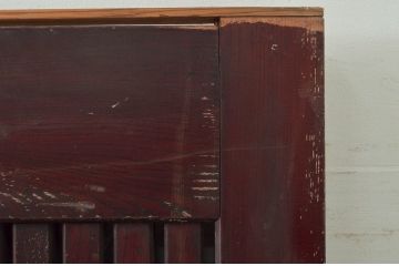 アンティーク建具　上手物!!　北陸産　堂々とした佇まいが存在感を放つ格子蔵戸1枚(格子戸、引き戸、玄関戸)(R-079855)