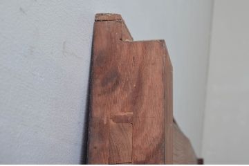 アンティーク建具　上手物!!　北陸産　堂々とした佇まいが存在感を放つ格子蔵戸1枚(格子戸、引き戸、玄関戸)(R-079855)