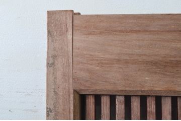 アンティーク建具　細かな桟が魅力的な格子蔵戸1枚(玄関戸、格子戸、引き戸)(R-079857)