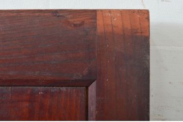 アンティーク建具　欅(ケヤキ)材・檜(ヒノキ)材　時を経た風合いが楽しめる蔵戸1枚(引き戸、玄関戸)(R-079860)