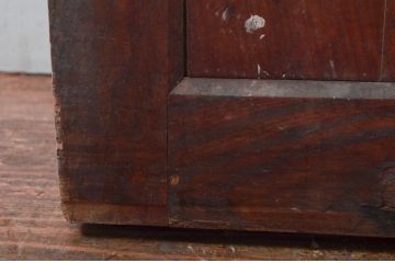 アンティーク建具　欅(ケヤキ)材・檜(ヒノキ)材　時を経た風合いが楽しめる蔵戸1枚(引き戸、玄関戸)(R-079860)