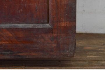 アンティーク建具　欅(ケヤキ)材・檜(ヒノキ)材　時を経た風合いが楽しめる蔵戸1枚(引き戸、玄関戸)(R-079860)
