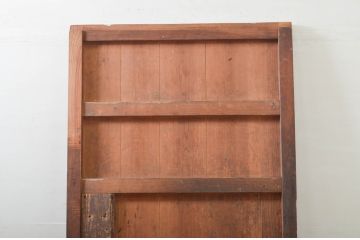 アンティーク建具　欅(ケヤキ)材・檜(ヒノキ)材　時を経た風合いが楽しめる蔵戸1枚(引き戸、玄関戸)(R-079860)