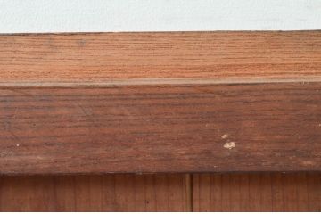 アンティーク建具　欅(ケヤキ)材・檜(ヒノキ)材　時を経た風合いが楽しめる蔵戸1枚(引き戸、玄関戸)(R-079860)