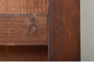 アンティーク建具　欅(ケヤキ)材・檜(ヒノキ)材　時を経た風合いが楽しめる蔵戸1枚(引き戸、玄関戸)(R-079860)