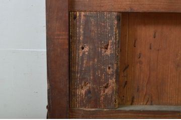 アンティーク建具　欅(ケヤキ)材・檜(ヒノキ)材　時を経た風合いが楽しめる蔵戸1枚(引き戸、玄関戸)(R-079860)