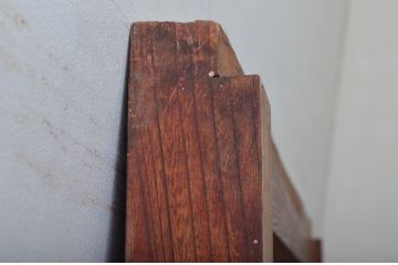 アンティーク建具　欅(ケヤキ)材・檜(ヒノキ)材　時を経た風合いが楽しめる蔵戸1枚(引き戸、玄関戸)(R-079860)