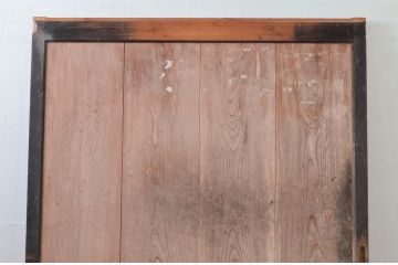 アンティーク建具　大振り!!　欅(ケヤキ)材　味わい深い木の風合いが魅力的な蔵戸1枚(引き戸、玄関戸)(R-079862)