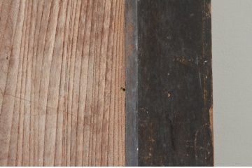 アンティーク建具　大振り!!　欅(ケヤキ)材　味わい深い木の風合いが魅力的な蔵戸1枚(引き戸、玄関戸)(R-079862)