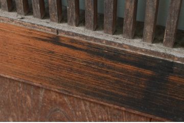 アンティーク建具　大振り!!　和の空間を高める格子蔵戸1枚(格子戸、引き戸、玄関戸)(R-079863)