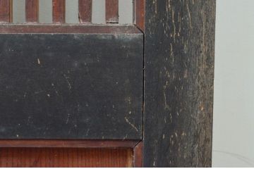 アンティーク建具　大振り!!　和の空間を高める格子蔵戸1枚(格子戸、引き戸、玄関戸)(R-079863)