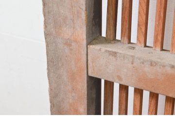 アンティーク建具　大振り!!　和の空間を高める格子蔵戸1枚(格子戸、引き戸、玄関戸)(R-079863)