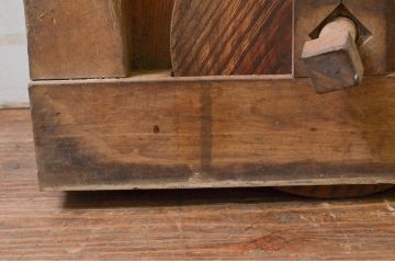 アンティーク建具　大振り!!　和の空間を高める格子蔵戸1枚(格子戸、引き戸、玄関戸)(R-079863)