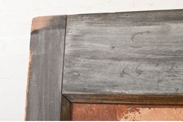 アンティーク建具　大振り!!　栗材・檜(ヒノキ)材　堂々とした佇まいが存在感を放つ蔵戸1枚(引き戸、玄関戸)(R-079864)